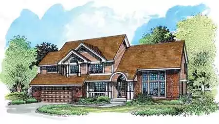 image of traditional house plan 1502